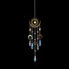 Flame Moon Brass Pendant Crystal Wind Chime Sun Catcher Ornament for Home and Garden