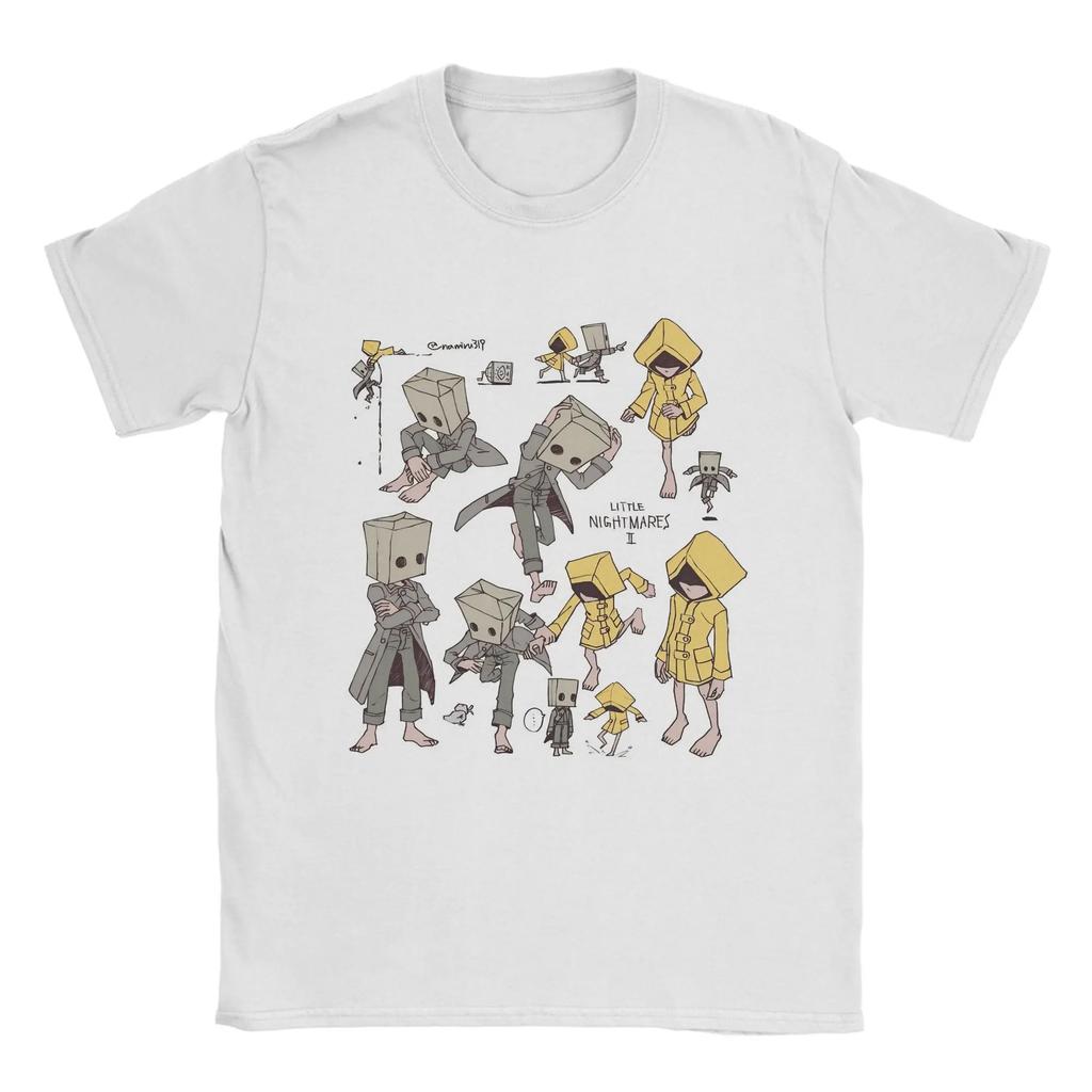 Little Nightmares Shirt Vintage Washed Unisex Oversized Gamer Streetwear Soft Cotton Short Sleeve Tee Gift Clothing Tops Hot