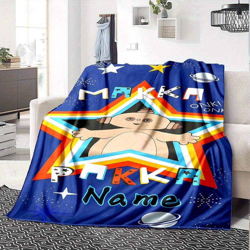Iggle Piggle Star Universe Cartoon Print Blanket Personalized Name Soft Lightweight Versatile Suitable For Sofa Bed Picnic Office Car Travel Machine