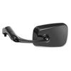 TANAX NAPOLEON NA-011 Ballen T.T Mirror Black Motorcycle Mirror with 10mm Normal Thread/reverse Thread Bolt Common for Left and Right 8 Level Adjustab