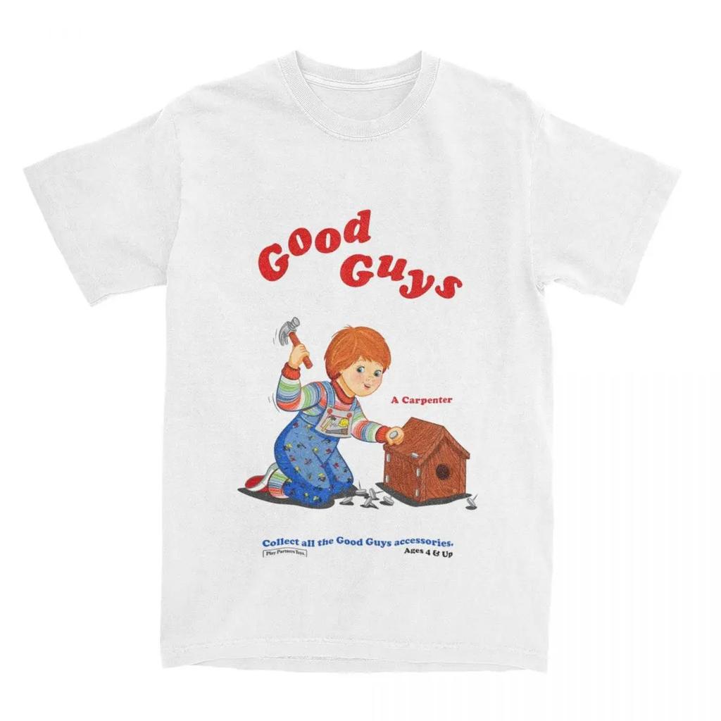 Good Guys Chucky Apparel Shirts for Men Women Horror Carpenter Child's Play Vintage Pure  Graphic Print Tee Shirts