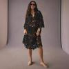 2023 New European & American Casual Loose Beach Vacation Lace Cover-Up Shirt
