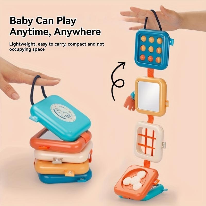 Busy Board,Multifunctional Sensory Educational Toy,Finger Fine Motor Skills Learning,Suitable for Indoor and Outdoor Travel,Foldable and Easy To Carry