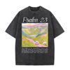 Psalm 23 The Lord Is My Shepherd Christian T Shirt Bible Verse Graphic Tee Oversized Polyester Faith Religious Unisex Top