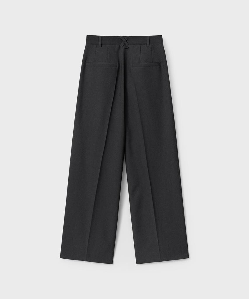 Bellie (W) Arc Slacks - Charcoal