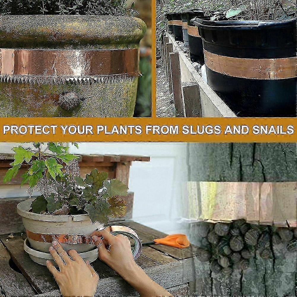 Slug Repellent Copper Strip - 10mm Width - 20m Roll