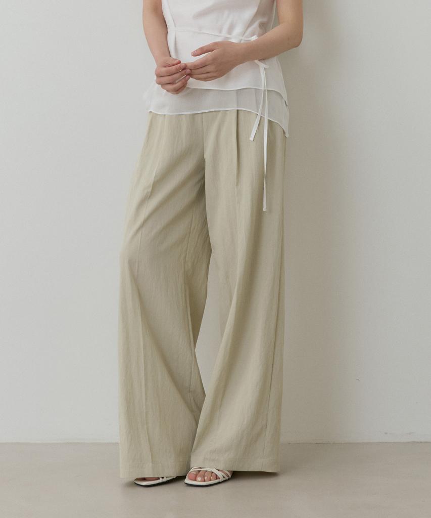 TOWAV Kaia Tuck Slacks_Beige