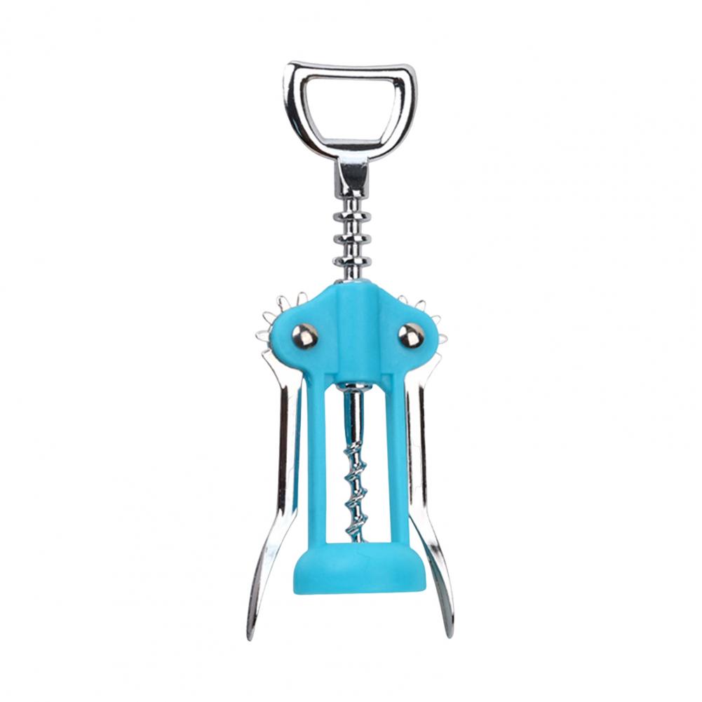 

Alloy Wine Opener Wing Corkscrew Corkscrew Beer Opener Bottle Opener Manual Wine Cork Remover For Home Kitchen Restaurant Bar синий