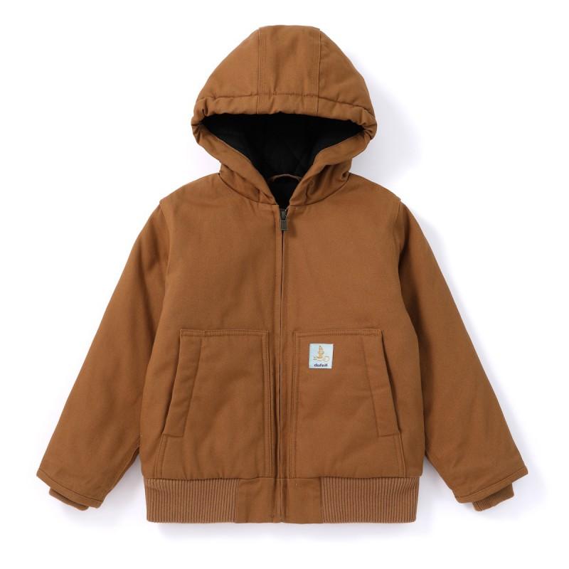 Kids Cotton Hooded Jacket Warm Thick