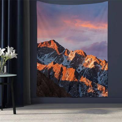 Mountain View Cartoon Tapestry Art Science Fiction Room Home Decor Art Home Decor