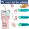 50/100/200 Cute Pink Little Girl Cartoon Q Version Hand-drawn Computer Stickers Small Patterns and Mobile Phone Decoration Stickers