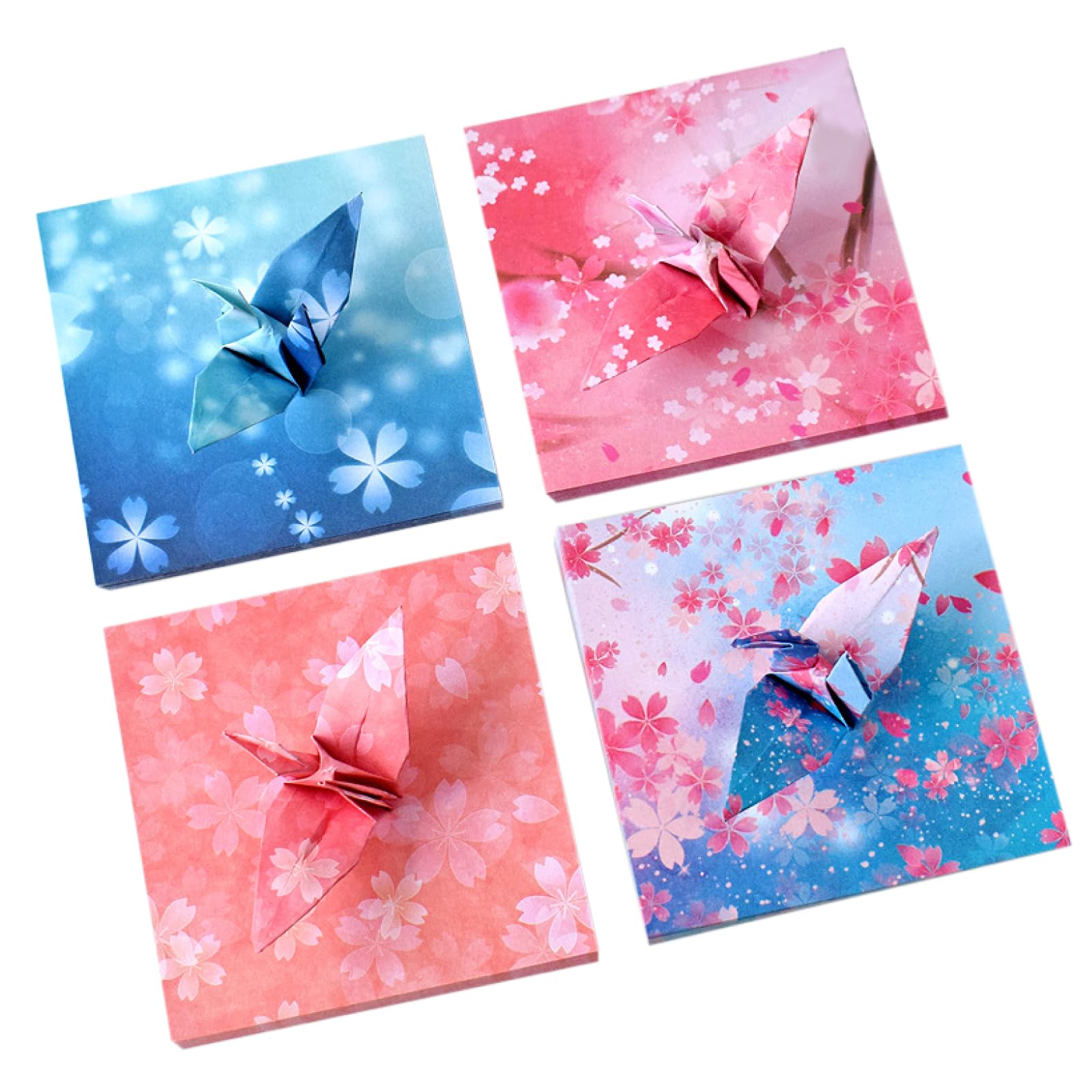 

nijimomo Origami 4 400 Cherry Japanese Thousand Cranes Paper, Types, Sheets, Double-Sided, 9.5cm, Blossom, Marble, Cloud, Craft, Decoration, Pattern,