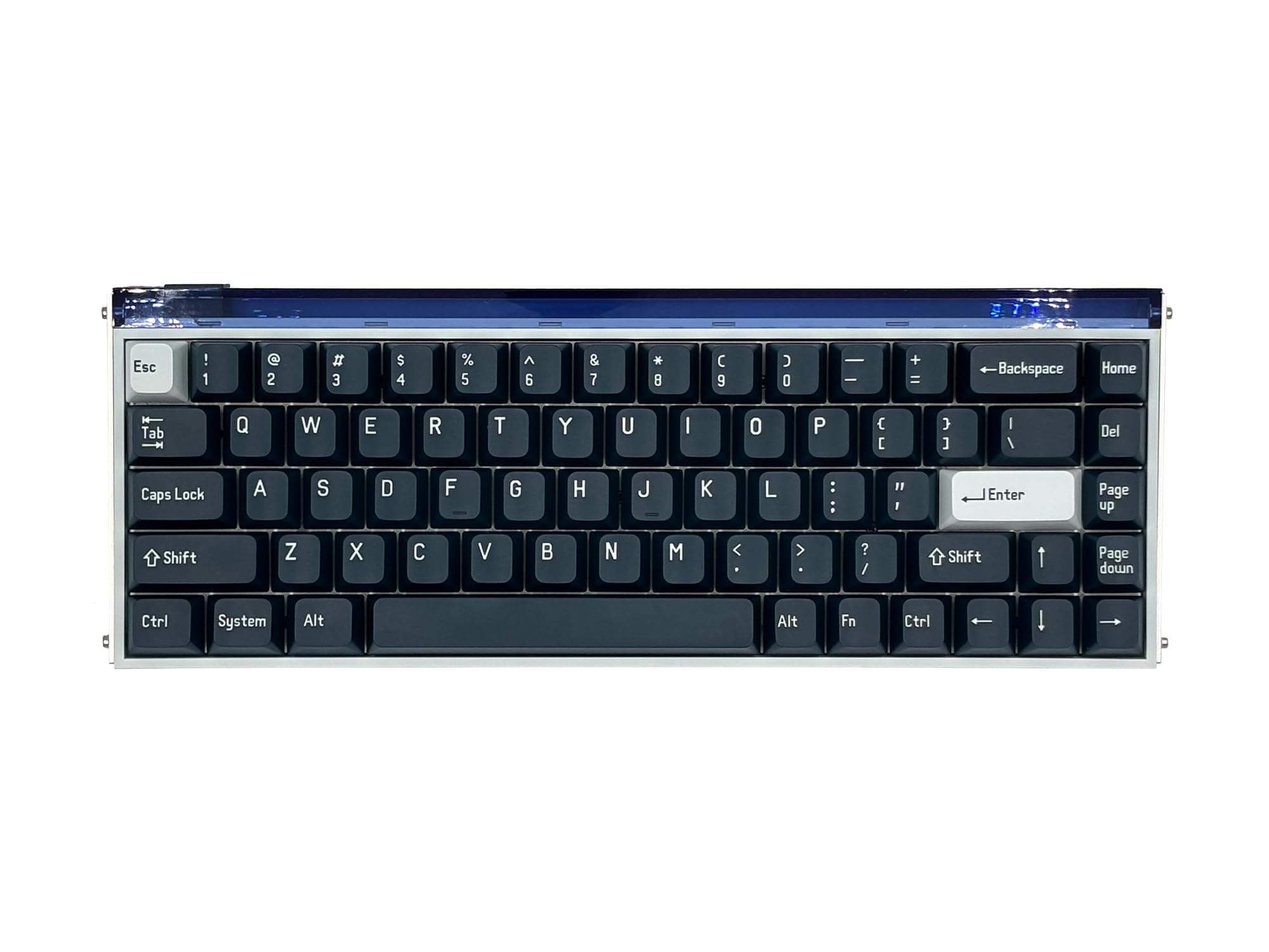 

MelGeek MADE68 Pro Water (Blue) 65% English Layout USB Connection 8000Hz 0.01mm Rapid Trigger Compatible Magnetic TTC KOM Switch HE Magnetic