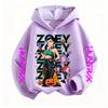 KPop Devil Hunter Rumi Derpy Cartoon Girl Boy Hooded Sports Shirt Children's Fashion Casual Top Casual Girl Clothing