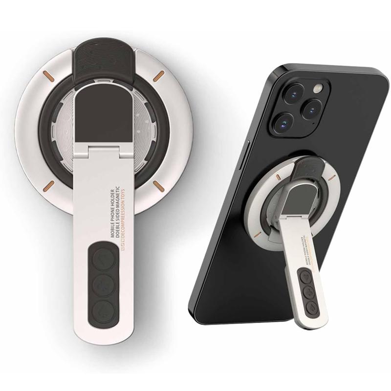 Original Metal for MagSafe Phone Grip Stand Magnetic Finger Ring Holder Double-Sided Magnetic Phone Stand for iPhone 17 16 15 14 5