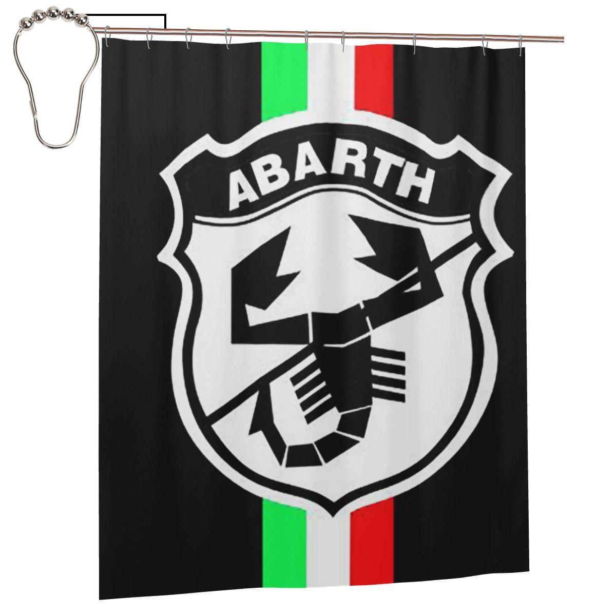 

Шторка для душа Abarth C Cool Print, Полиэстер, Водонепроницаемая, Для ванной комнаты, С крючками W60H190(CM)-1 Pcs