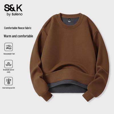 Baleno Men's S&K Series Fleece-Lined Round Neck Sweatshirt