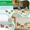 Cute Frog Cat Animal Ornaments Resin Miniature Figurines Simulation Ornament Decor for Home Office Desktop Bookshelf Decoration