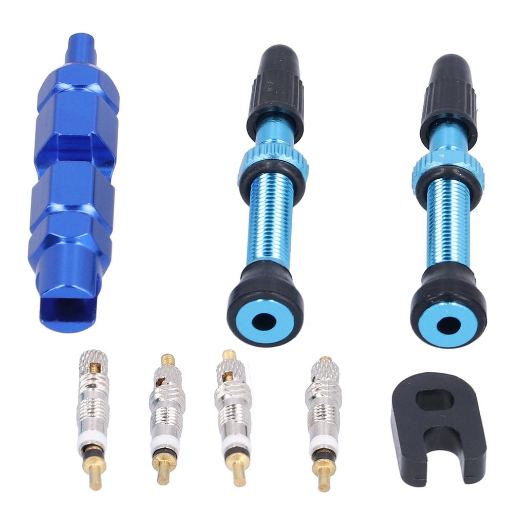 1.6in Tubeless Valve Stem French Type Aluminum Alloy Accessories for Road Bicycles Mountain