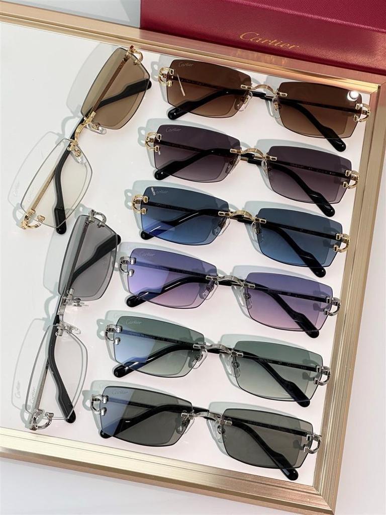 Fashionable Unisex Rimless Metal Sunglasses CT0550S with UV Protection