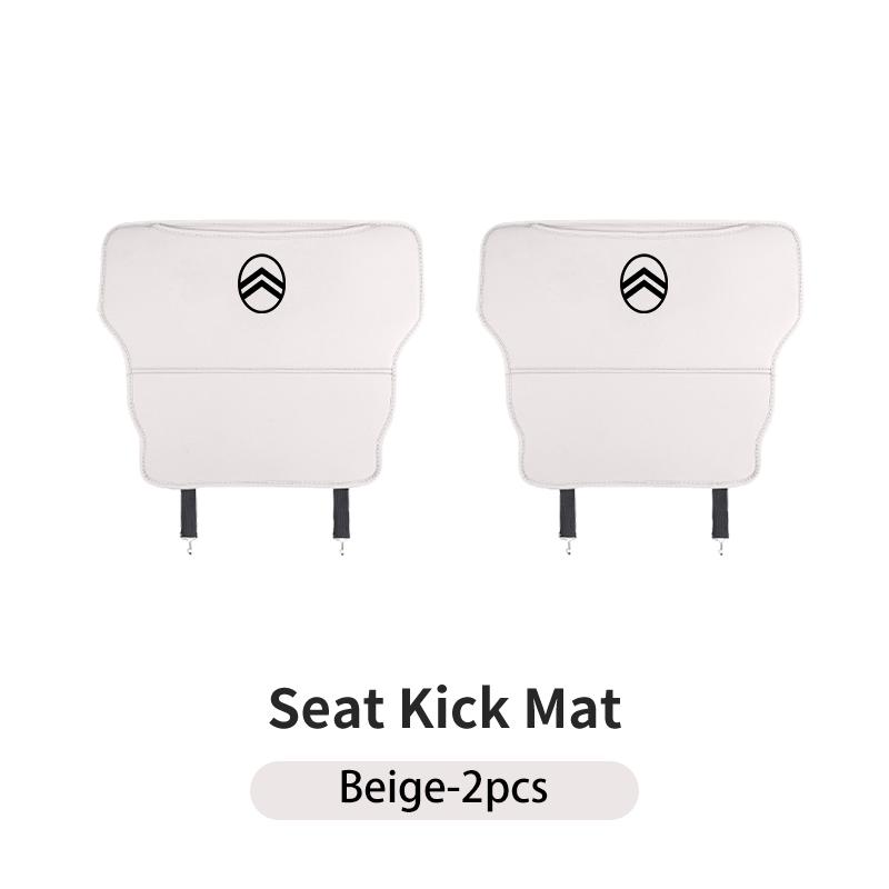 Car Seat Back Anti-Kick Pad Semi-Cover For Citroen C4 C3 C5 C1 C3 Berlingo Celysee Cactus Picasso Aircross Saxo