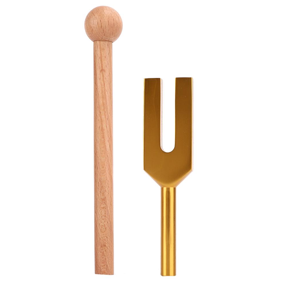 

C-4096 Камертон Медитация Настройка Энергетическая Вилка С Молотком Золото