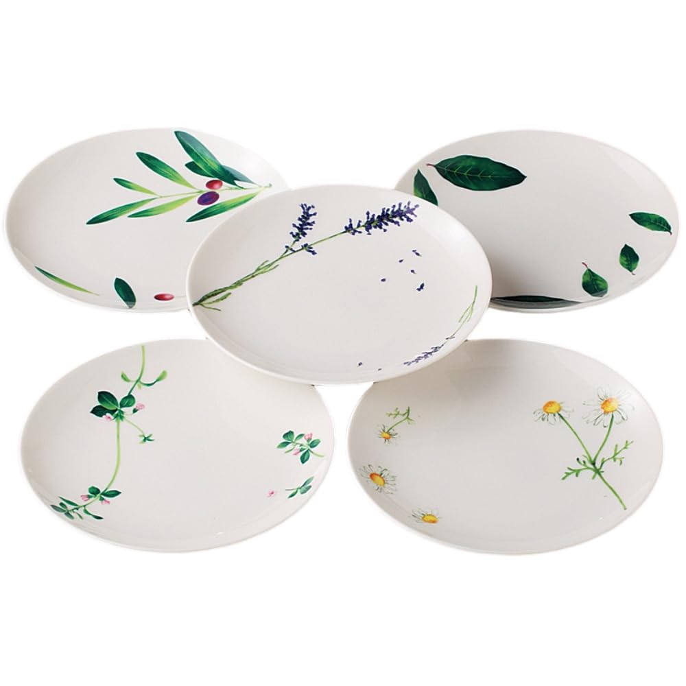 

Ale-net Cake and Dessert Plates, Set of 5, Diameter 15.5cm x Height 2cm, Resort Petit Cake Plate Set, Porcelain, Mino Ware, Made in Japan