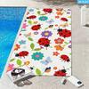 Cute Aesthetic Ladybug Beach Towel 1Pc Microfiber 2D Flat Printed Sandproof Waterproof Picnic Mat Swim Bath Towel