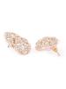 Rose Gold Cubic Zirconia Party Bling Necklace & Earring Set For Women