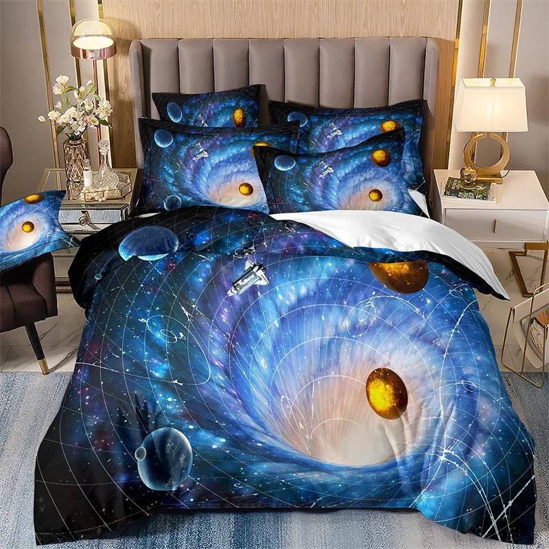 Milky Way Bedding Sets for Boys, Galaxy Duvet Cover Set, Queen Bedspread, Comforter Cover,Playstation Designs, Bed Set for Teen