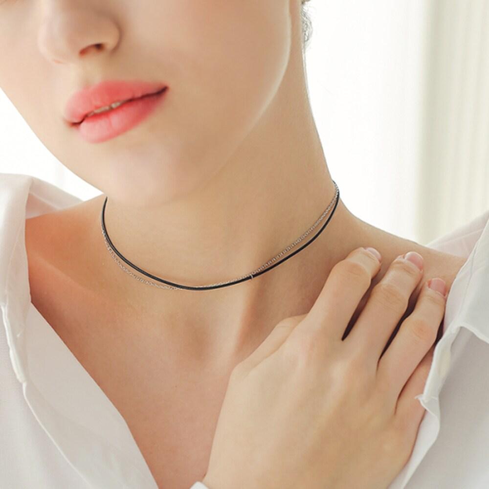 [92.5 Silver] Idyllic Nani 925 Silver Necklace