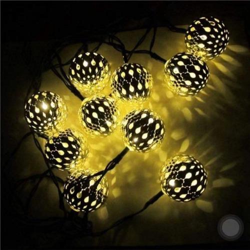 LED marokkanische Licht Handwerk Solar USB Lichterkette Eisen Kunst Lichterkette Outdoor Indoor Urlaub Dekoration Weihnachten