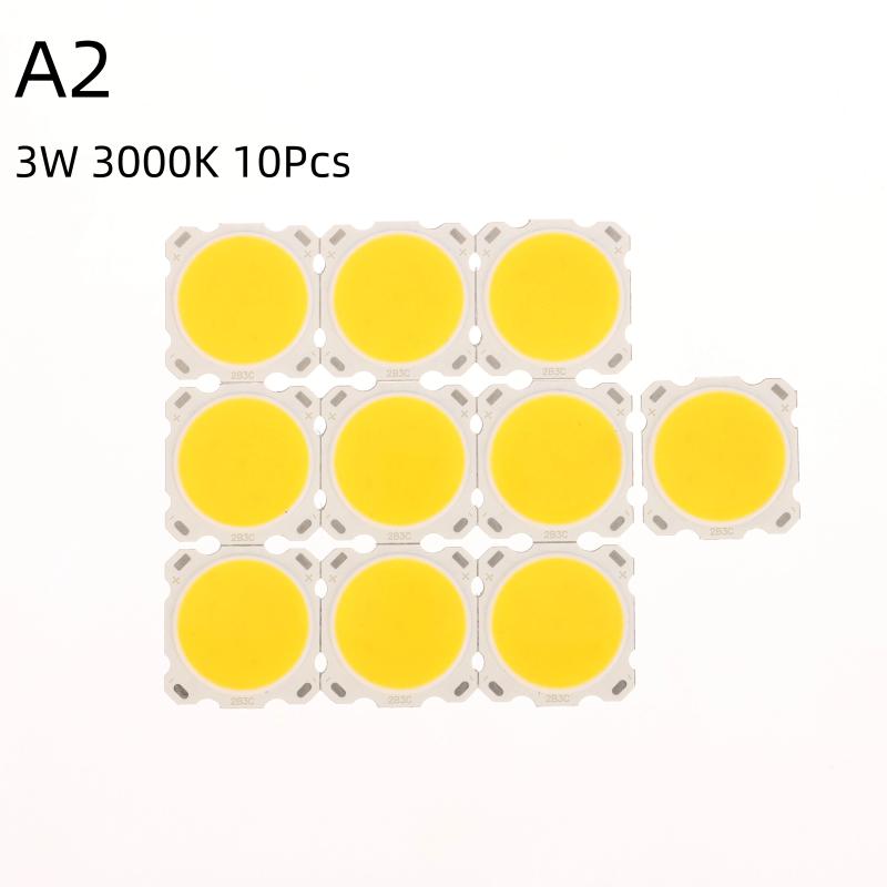 10ks LED čipů 3W 5W 7W 10W LED zdrojový čip Vysoce výkonná LED COB Boční žárovka Světlo Lampa Reflektor Stropní svítidlo Světla