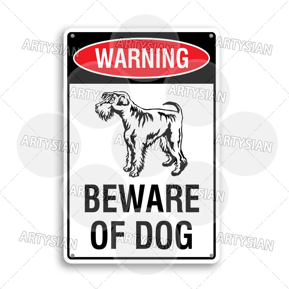 Beware of Dog Metal Sign Rottweiler GSD Golden Beagle Bulldog Pit Bull Poodle Bullmastiff Bloodhound Yorkie Border Collie Schn
