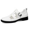 Fashion Stylish Casual Leather Sandals Outdoor Men Summer Flats Breathable Slippers Non-slip Comfortable Beach Shoes Light Roma Footwear