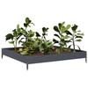 VidaXL Lit surélevé de jardin anthracite 100x100x18,5 cm acier 851012