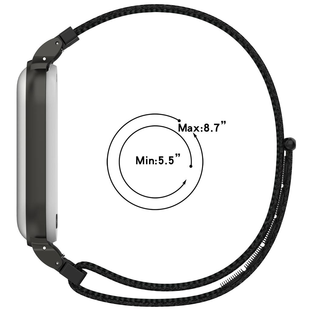 Nylonband mit Metallrahmengehäuse für PLAUD NotePin AI Wearable Voice Recorder Magic Tape Strap
