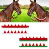 2Pcs Christmas Horse Rein Covers Photo Prop for Holidays Anniversary Walking Equestrian Equipment Xmas Horse Decoration