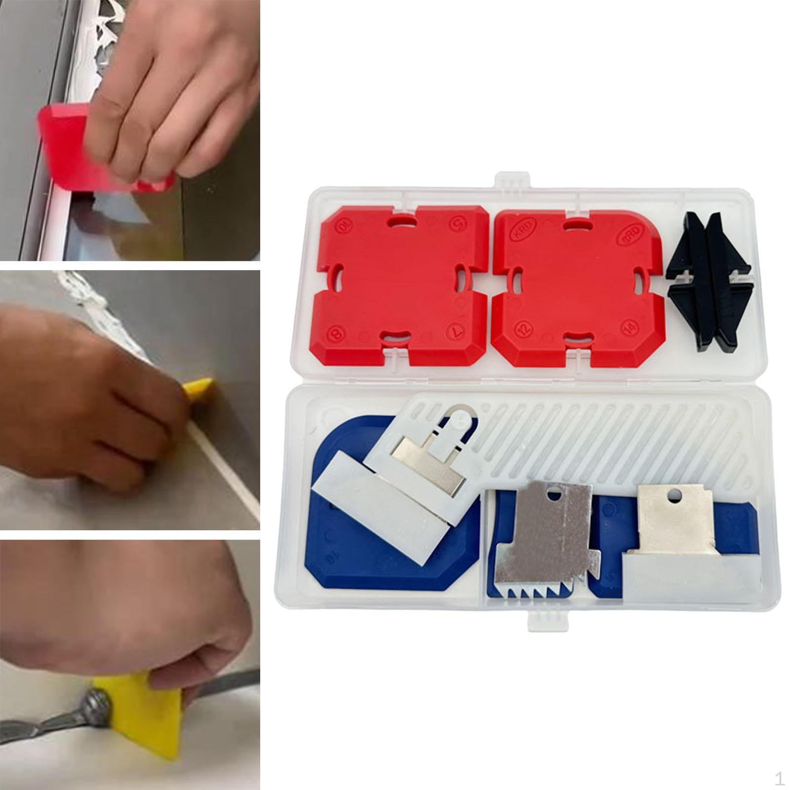 

Набор инструментов для герметизации Многоразовые инструменты для финишной обработки герметика для плинтуса, кирпича, туалета