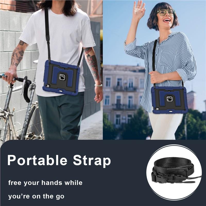 Funda Resistente a Golpes con Soporte para iPad Air 4 5 6 de 10.9 Pulgadas, Cubierta de Silicona con Soporte, Estilo de Negocios, Carcasa Dura