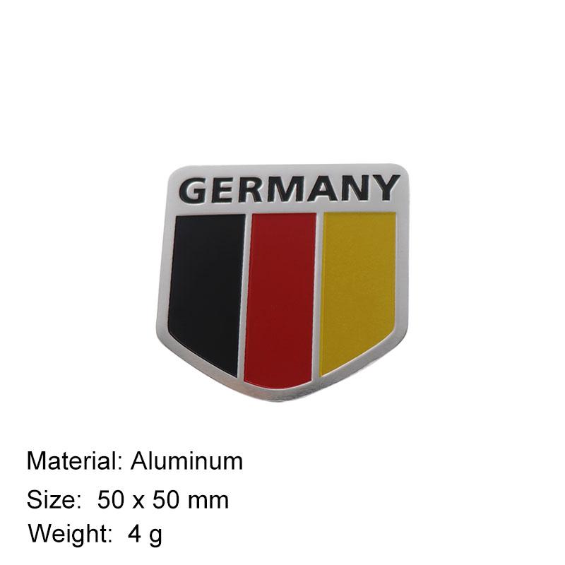 3D Premium Deutsch Germany German Flag Map Logo for car Engine Hood Fender trunk Tail Rear Decal Emblem Badge Sticker