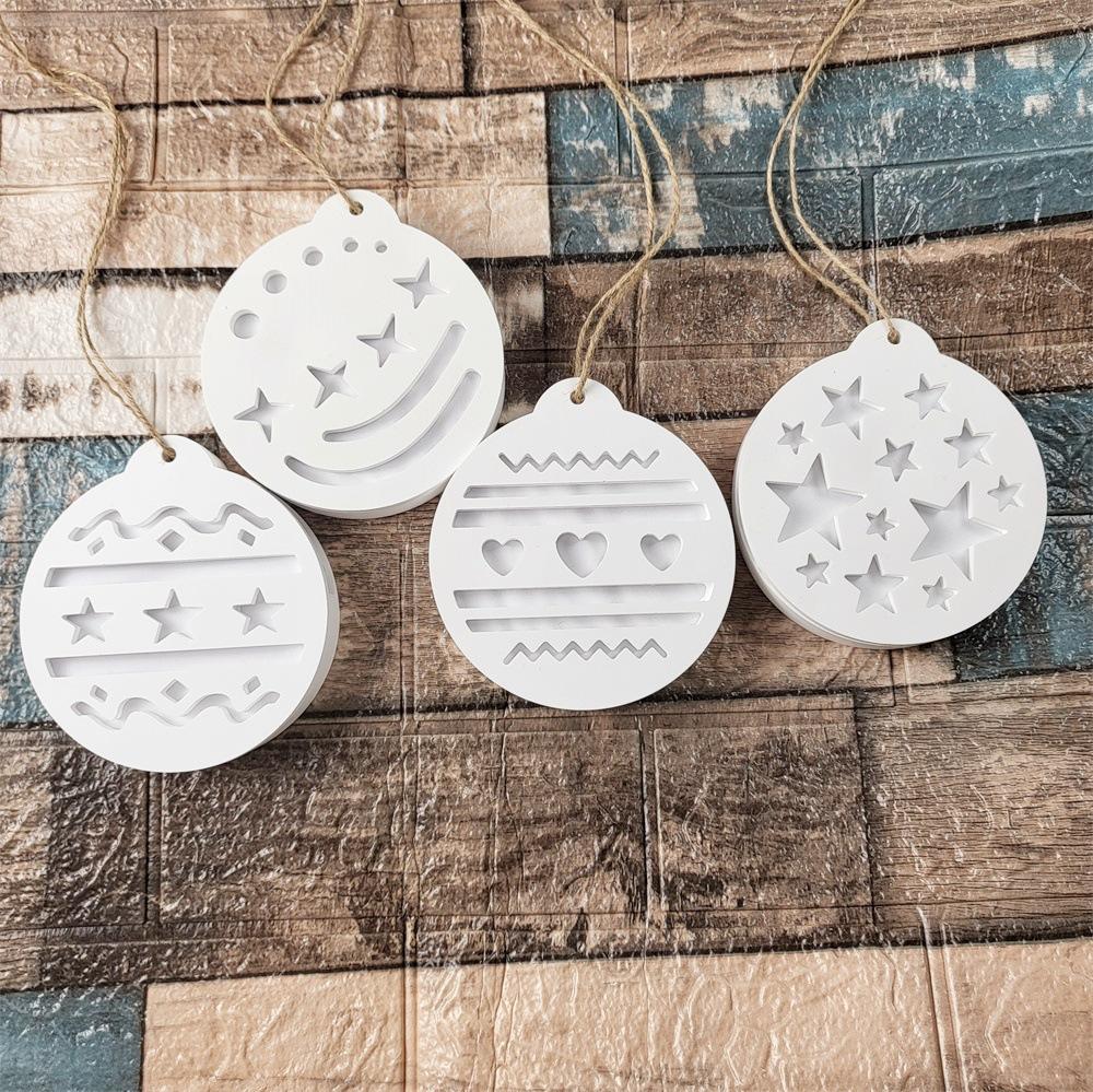 Easy Releasing Silicone Mold Round Shape Christmas Pendant Molds Suitable for Home Decoration and Crafting Pendant