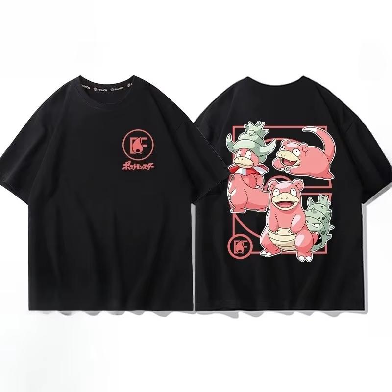 

Pokémon Pichu Evolution Printed Pure Cotton Tshirt for Unisex and Women SpringSummer New Collection Fashion Short Sleeved Shirt S
