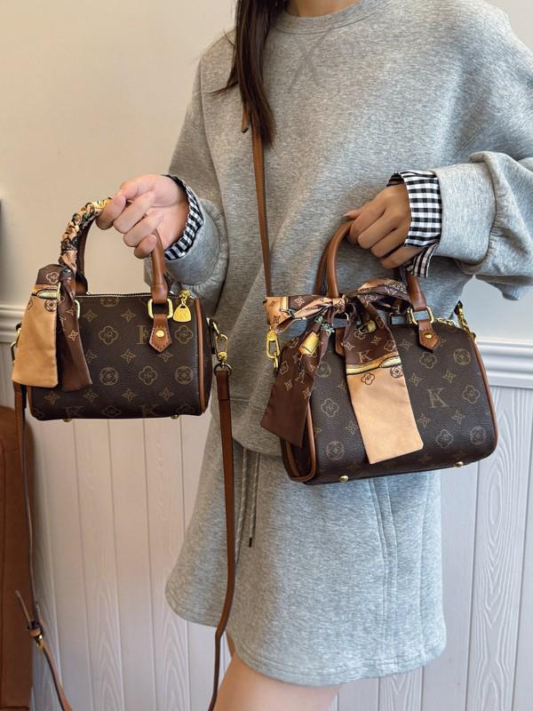 LUYIOUSHEYA Women's 2025 High-End Monogram Boston Pillow Crossbody Bag