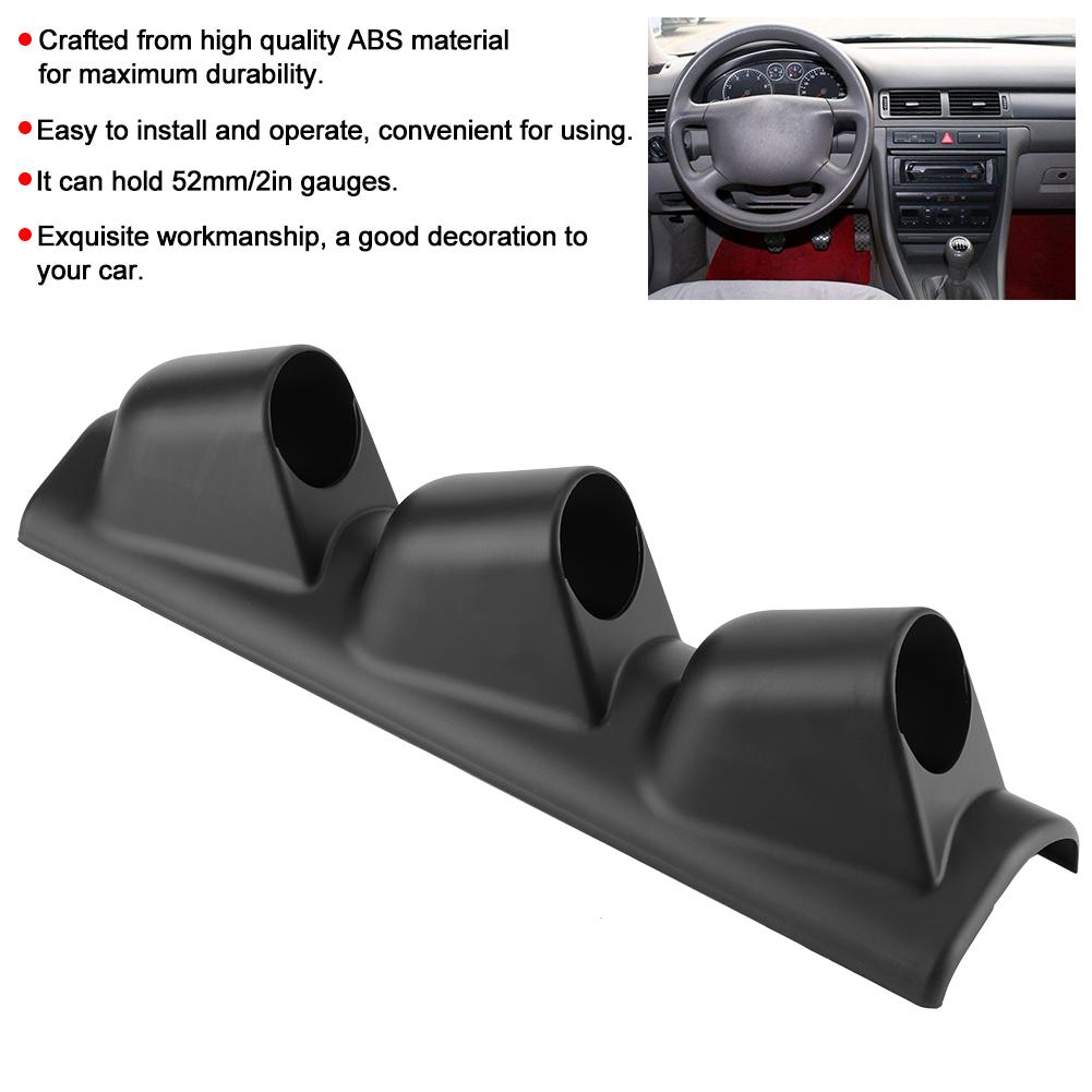 52mm 2in 3 Hole Triple Gauge Mount Holder Car Dash Meter Pod for Left Hand Drive