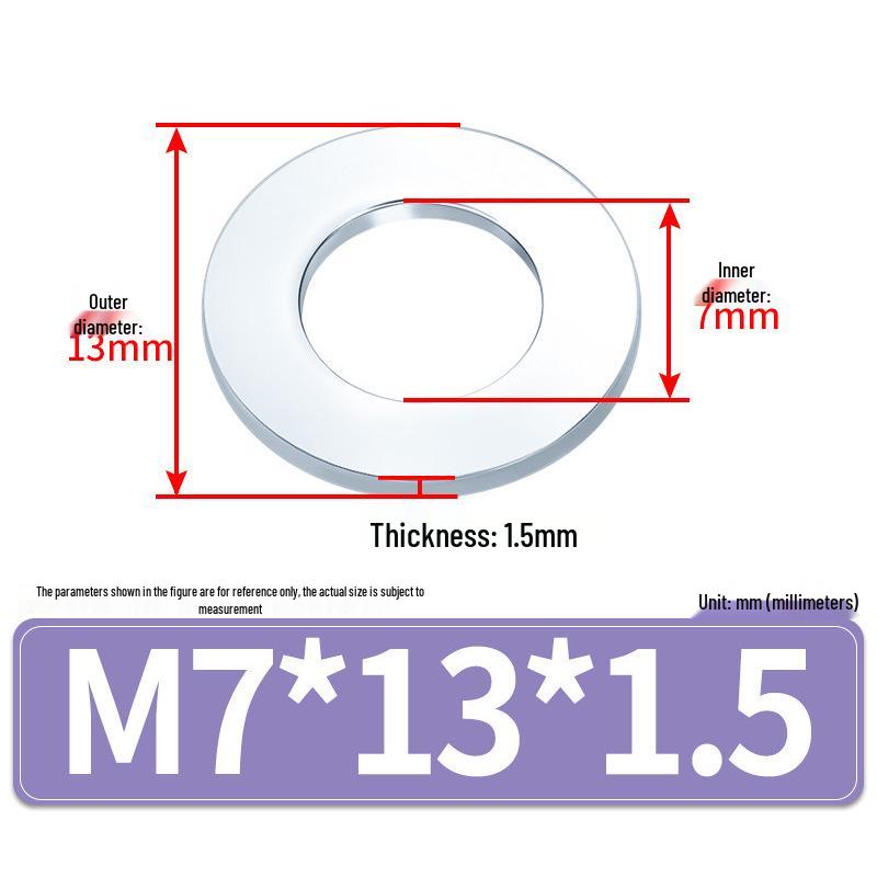 Extra Large Galvanized Metal Flat Washer (Sizes M1.6-M14)
