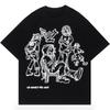 T-shirt Grafica da Uomo Line Art Figura Astratta, "Sentiamo Vagamente Molti" T-shirt Oversize Streetwear