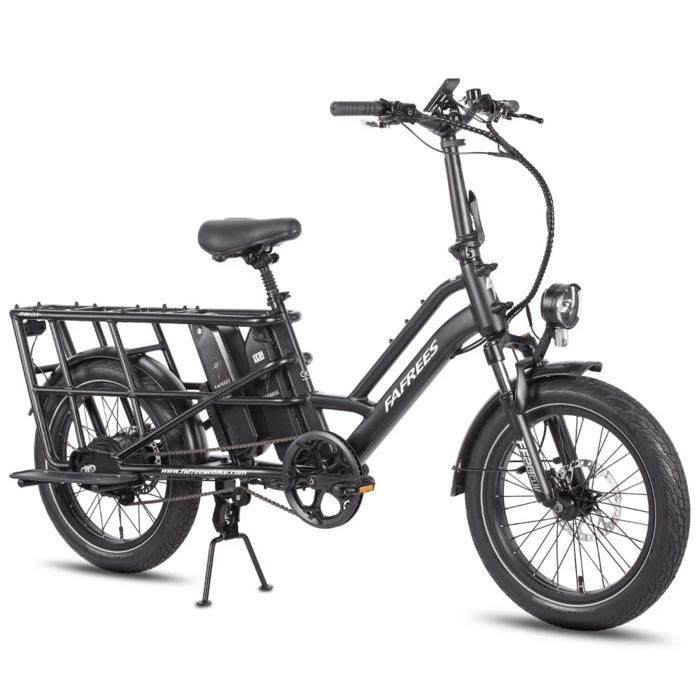 Fafrees FF20 CUV - Vélo cargo électrique - 250 W - 48 V - 24 Ah - Moyeu 20 pouces - Vitesse maximale 25 km/h - Noir