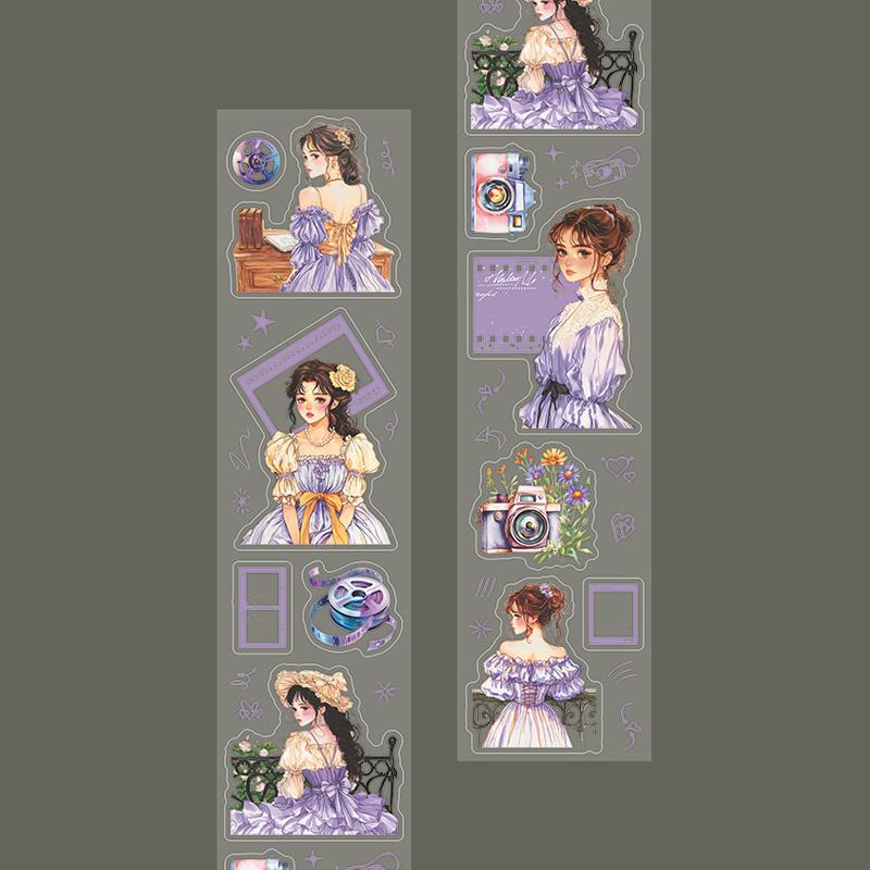 

Mr Paper, 6 styles of romantic photo studio series character film theme PET die-cutting tape cute washi tape washi tape