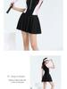 2025 Women's Slim One-Piece Swimsuit: New Skirted Style, Quick-Dry, Conservative, Ideal for Vacations and Hot Springs